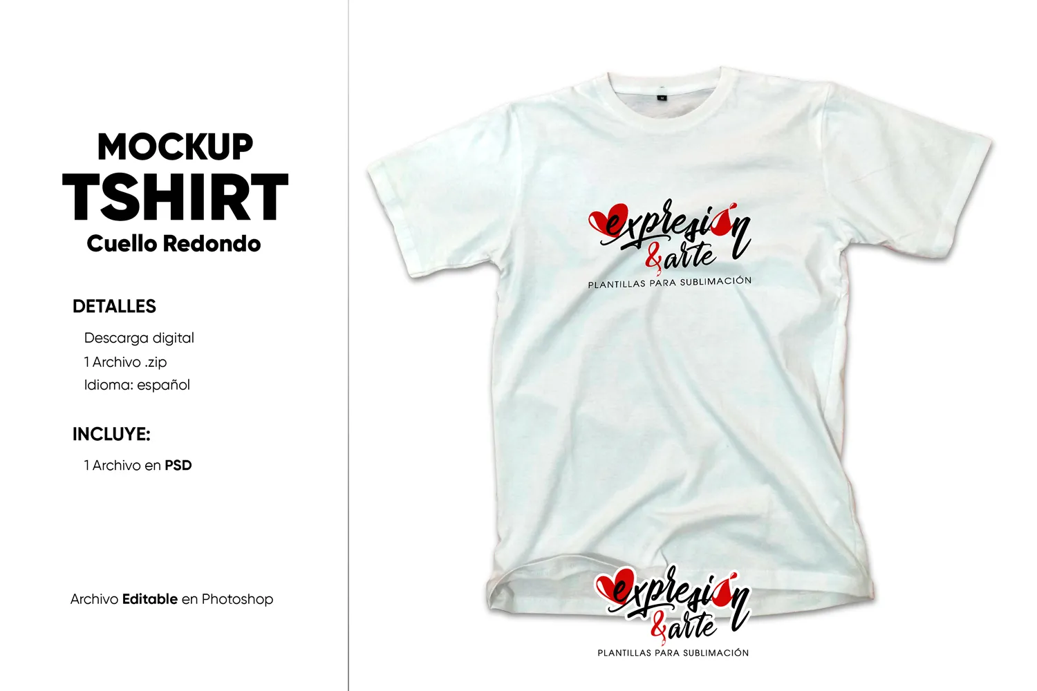 tshirt cuello redondo 1